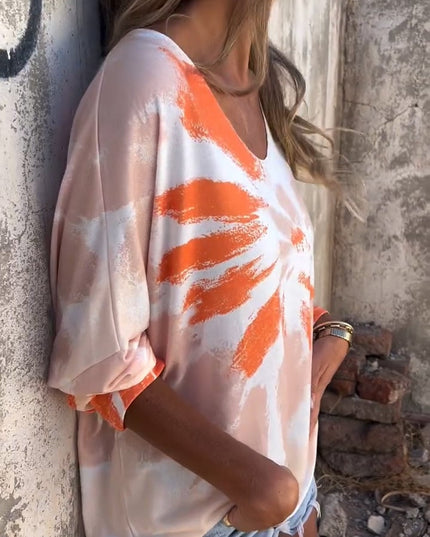 Demi | Charm Tie-dye Top