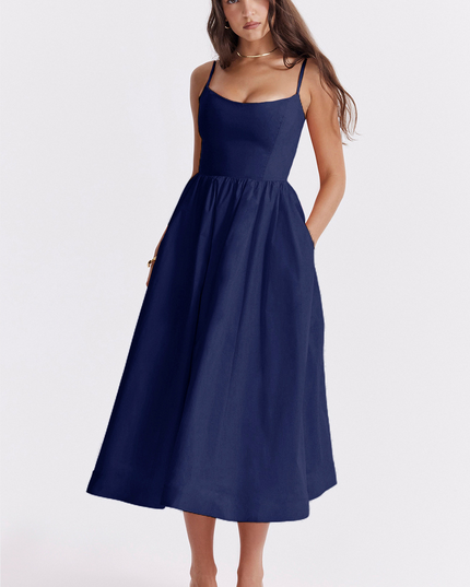 Elle Rousset | Elegant Corset Midi Dress