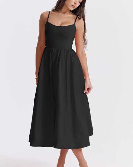 Elle Rousset | Elegant Corset Midi Dress