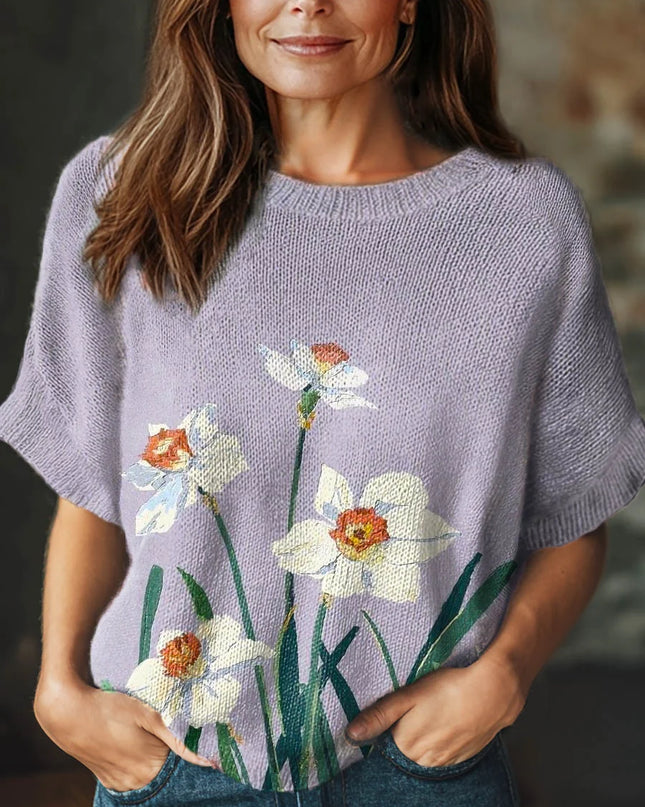 Spring Bloom Knit Sweater