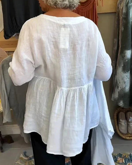 Melinda | V-neck Mid-sleeve Top