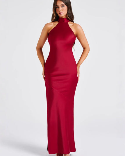 Selin Colbert | Flowing Halter Maxi Dress