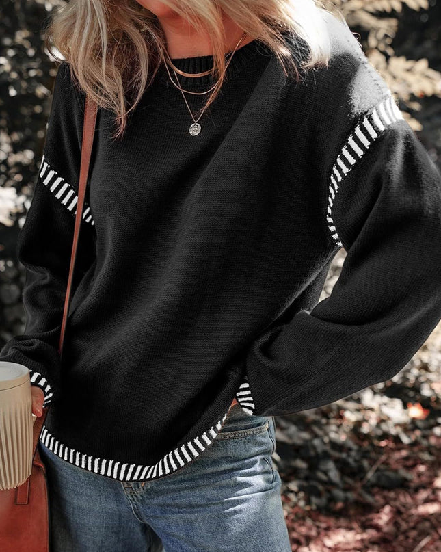 Marisa | Chic Contrast Sweater