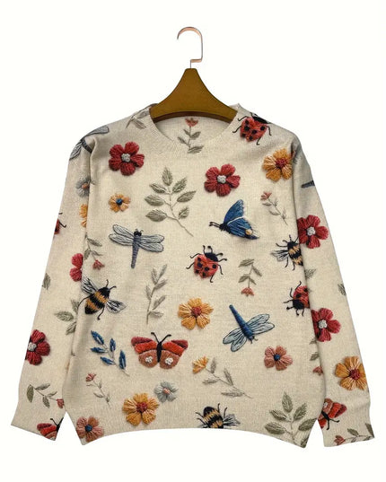 Wildflower Whimsy™ Knit Sweater