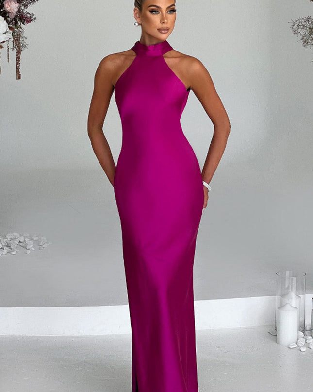 Selin Colbert | Flowing Halter Maxi Dress