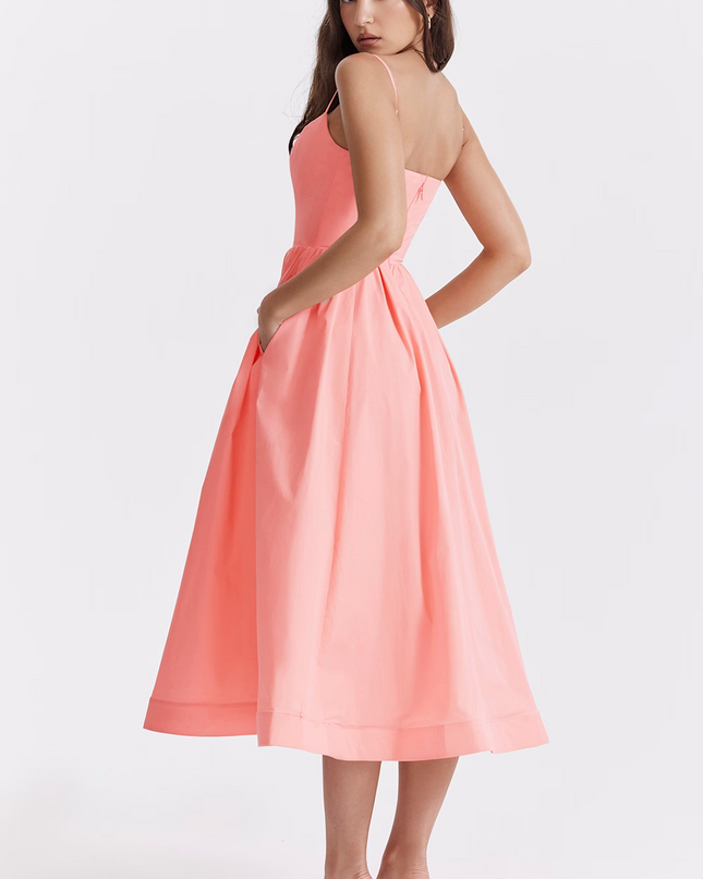 Elle Rousset | Elegant Corset Midi Dress