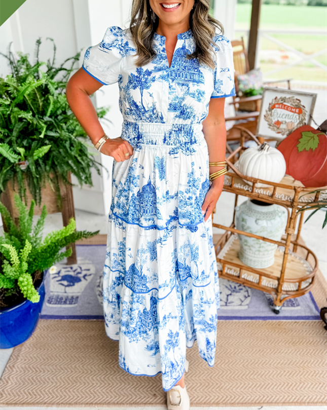 Eliza | Classic Toile Maxi
