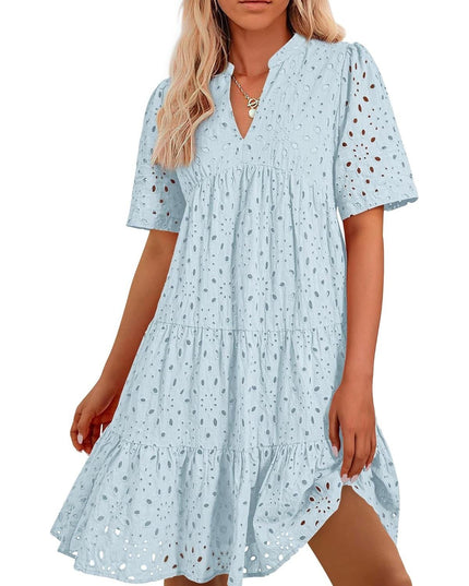 Elle | Lace Ruffle Dress