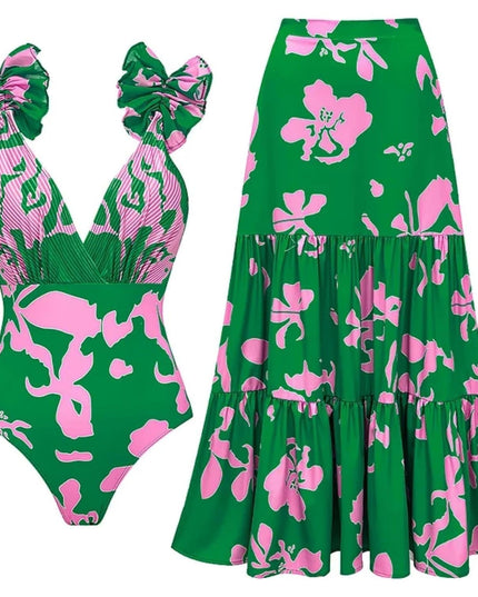Mandy | Elegant Printed Swim Set
