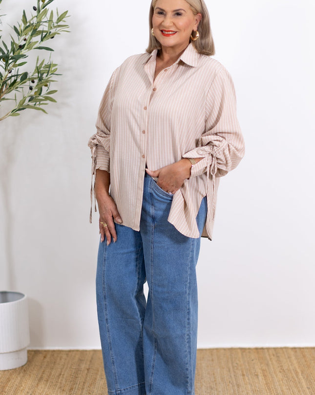 Laura | Oversized Striped Shirt