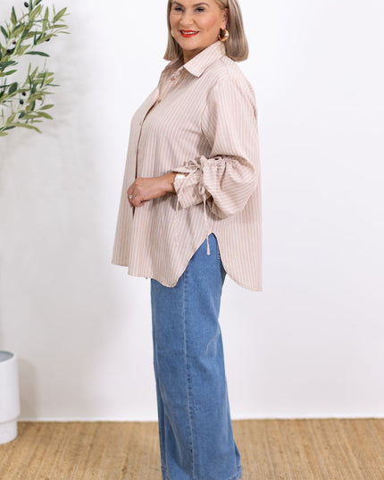 Laura | Oversized Striped Shirt