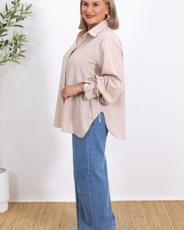 Laura | Oversized Striped Shirt