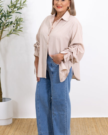 Laura | Oversized Striped Shirt