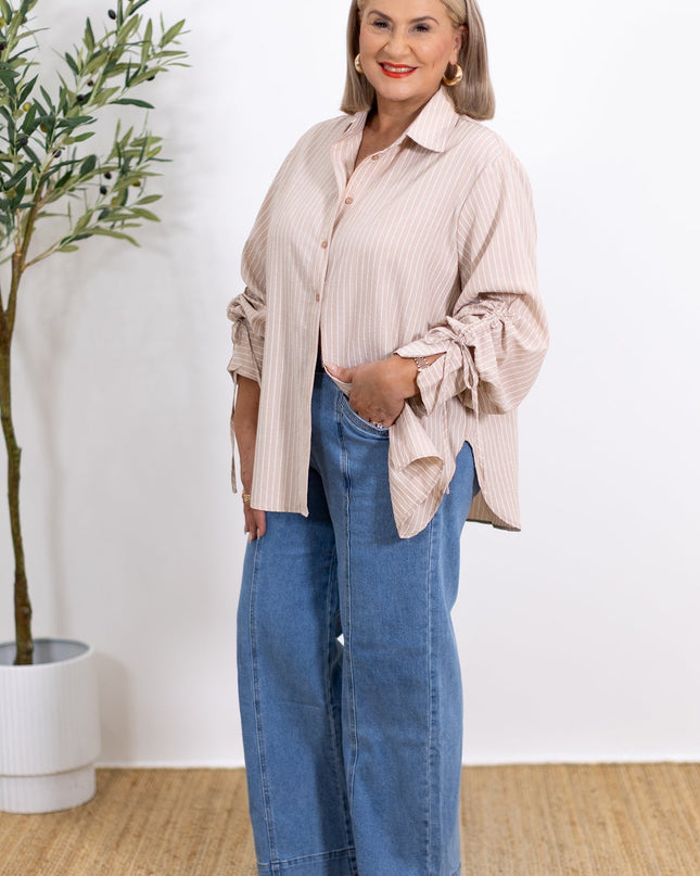 Laura | Oversized Striped Shirt