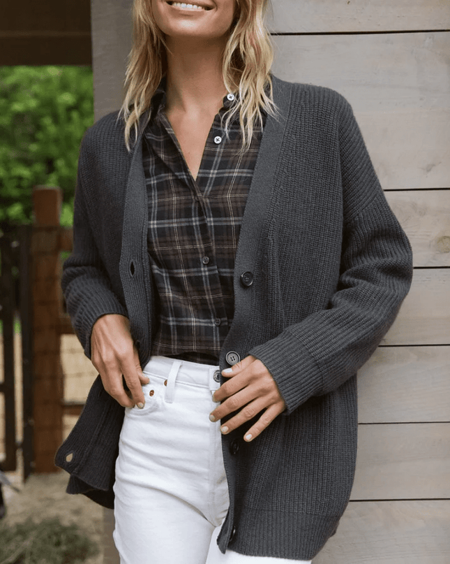Rina | Breezy Buttoned Cardigan