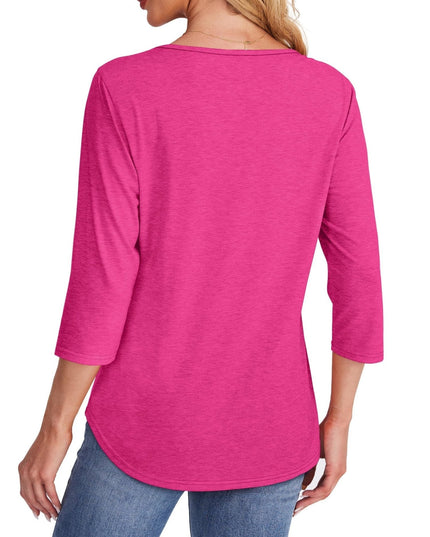 Mona | Pleated 3/4 Sleeve Top