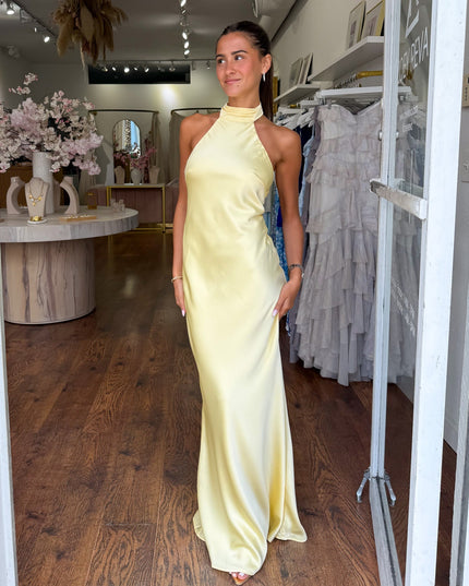 Selin Colbert | Flowing Halter Maxi Dress