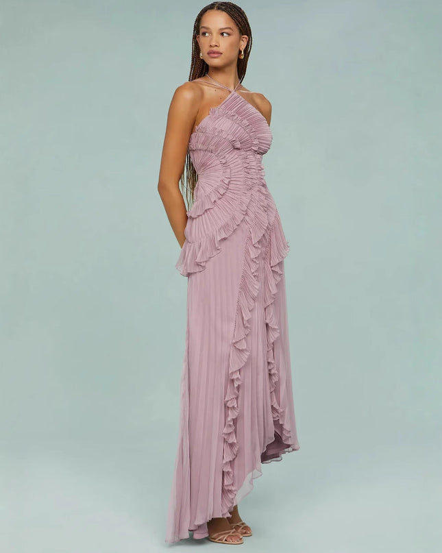 Romy Bergeron | Elegant Ruffle Maxi Dress