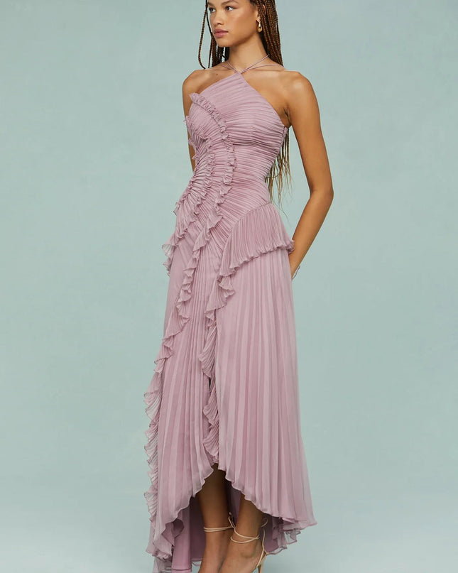 Romy Bergeron | Elegant Ruffle Maxi Dress