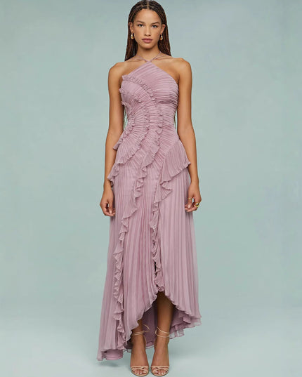 Romy Bergeron | Elegant Ruffle Maxi Dress