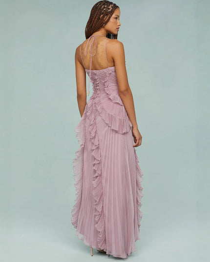 Romy Bergeron | Elegant Ruffle Maxi Dress