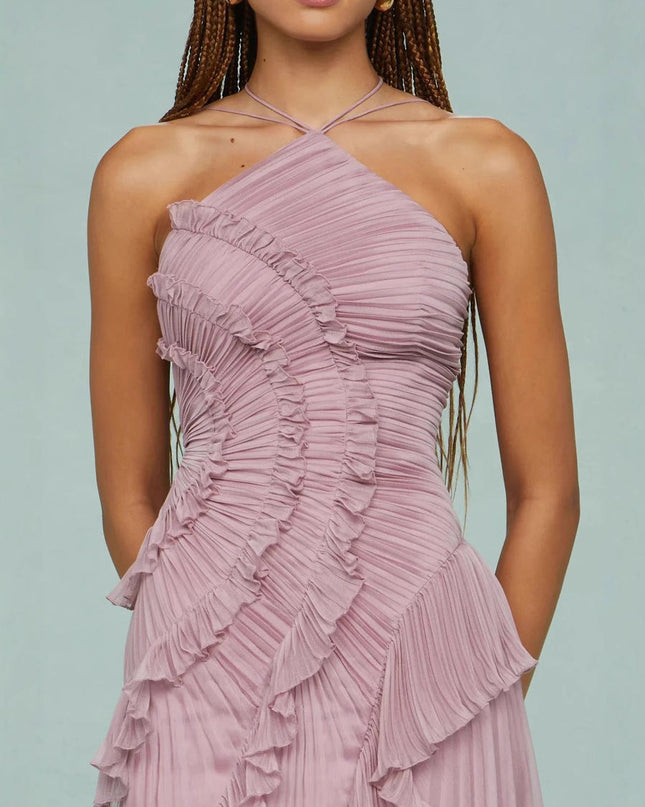 Romy Bergeron | Elegant Ruffle Maxi Dress