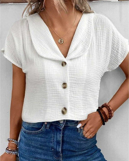 Sarah | Collared Butterfly Blouse