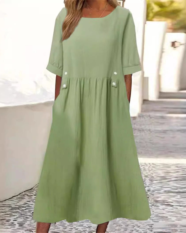 Lilano | Evans Button-Accent Midi Dress