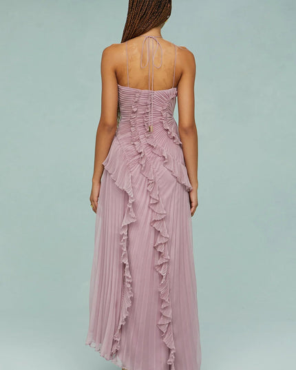 Romy Bergeron | Elegant Ruffle Maxi Dress