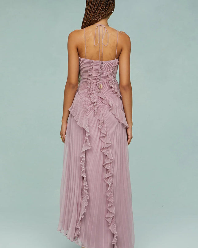 Romy Bergeron | Elegant Ruffle Maxi Dress