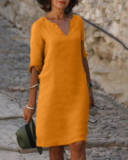 Lyrammi | V-Neck Elegance Dress