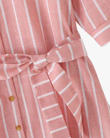 Blush Shoreline™ Belted Shirt Dress