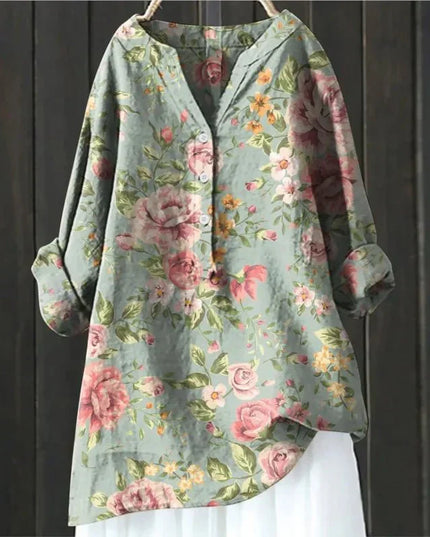 Emilia | Floral Accent Blouse