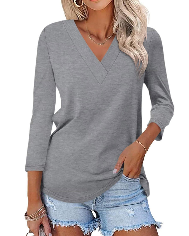 Mika | Classic V-Neck Tee