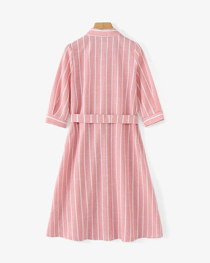 Blush Shoreline™ Belted Shirt Dress