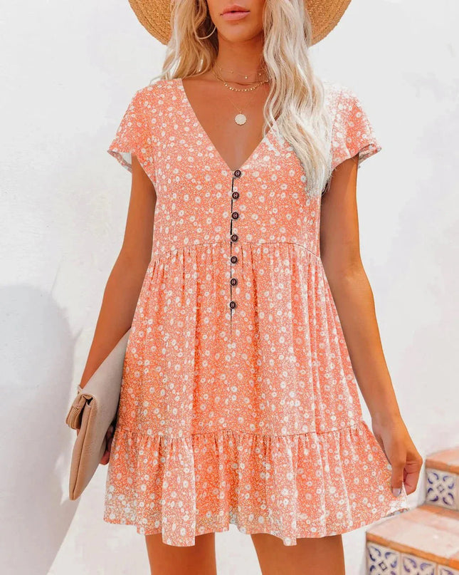 Marina | Floral Breeze Midi Dress