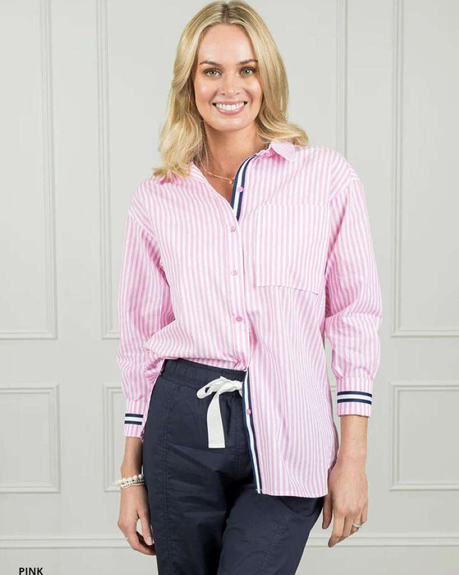 Lisette | Striped Modern Blouse