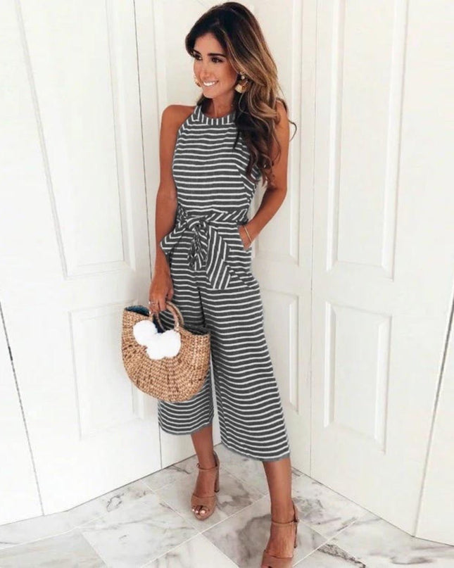Juna | Striped Jumpsuit