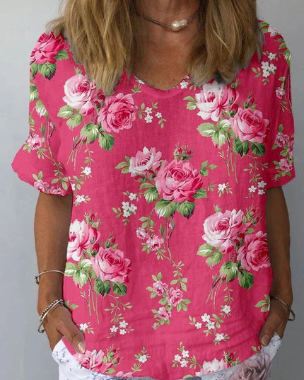 Lisa | Artistic Floral Shirt