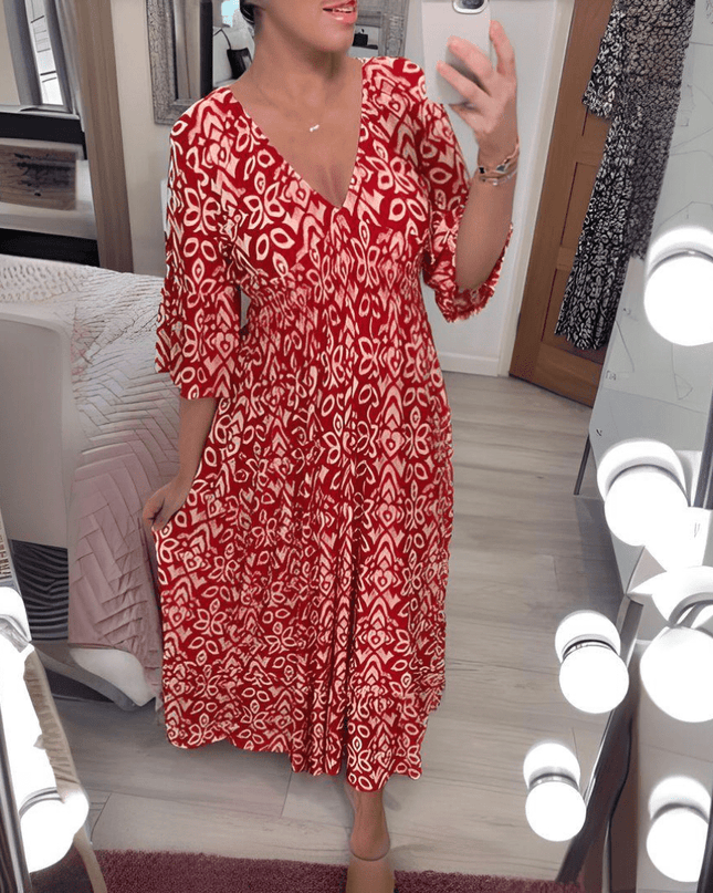 Amara | Boho Chic Printed Dress
