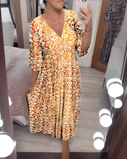 Amara | Boho Chic Printed Dress