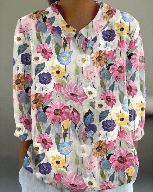 Jill | Artistic Floral Top