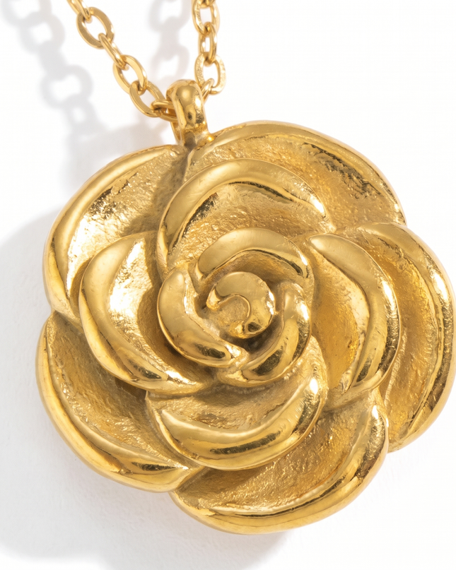 Margot | Rose Bloom Pendant Necklace