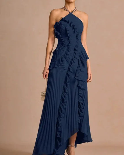 Romy Bergeron | Elegant Ruffle Maxi Dress