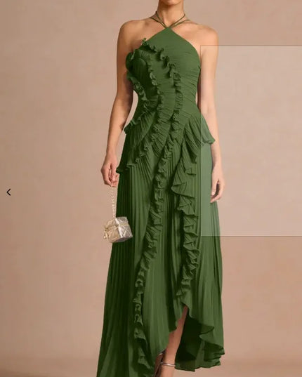 Romy Bergeron | Elegant Ruffle Maxi Dress
