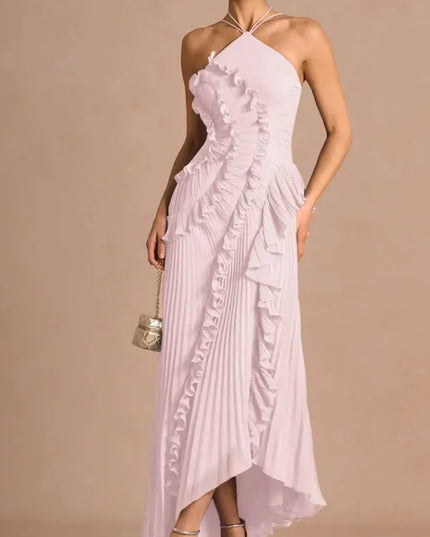 Romy Bergeron | Elegant Ruffle Maxi Dress