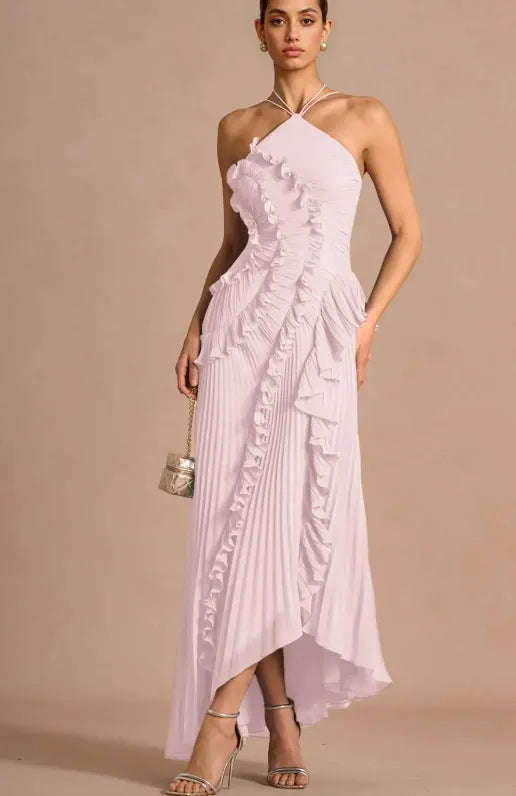 Romy Bergeron | Elegant Ruffle Maxi Dress