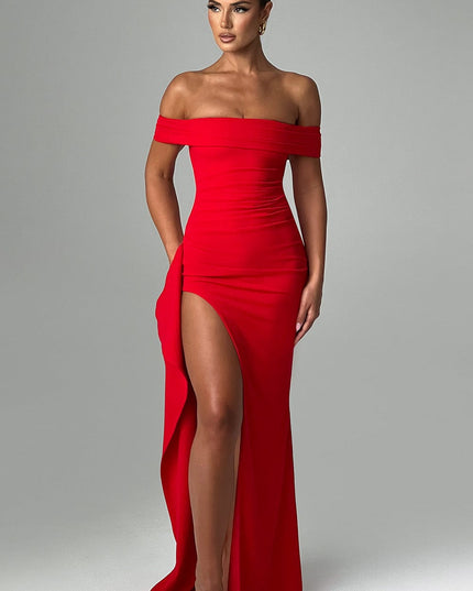 Vivienne Beaumont | Glamorous Off-Shoulder Maxi Dress