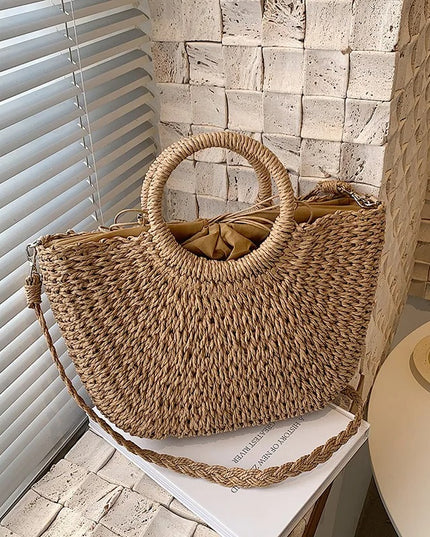 Coastal Haven Woven Tote