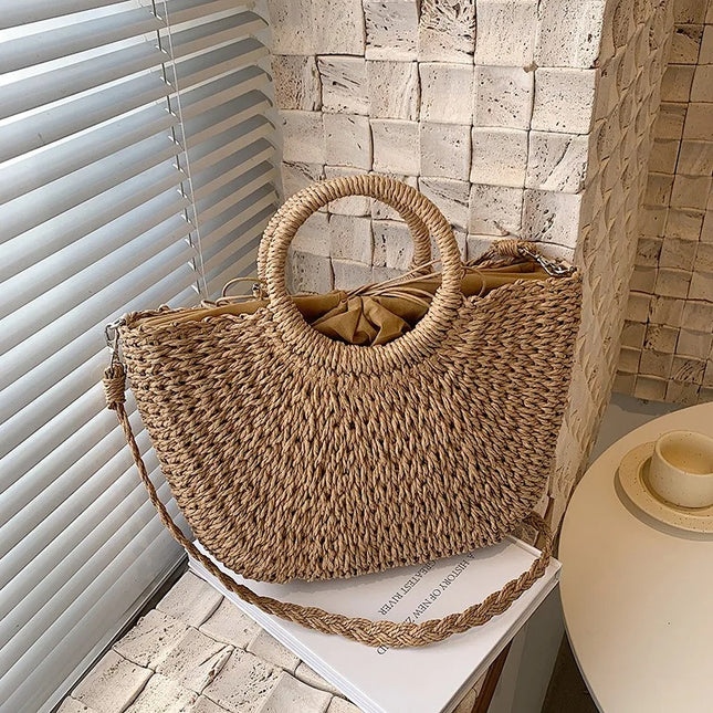 Coastal Haven Woven Tote